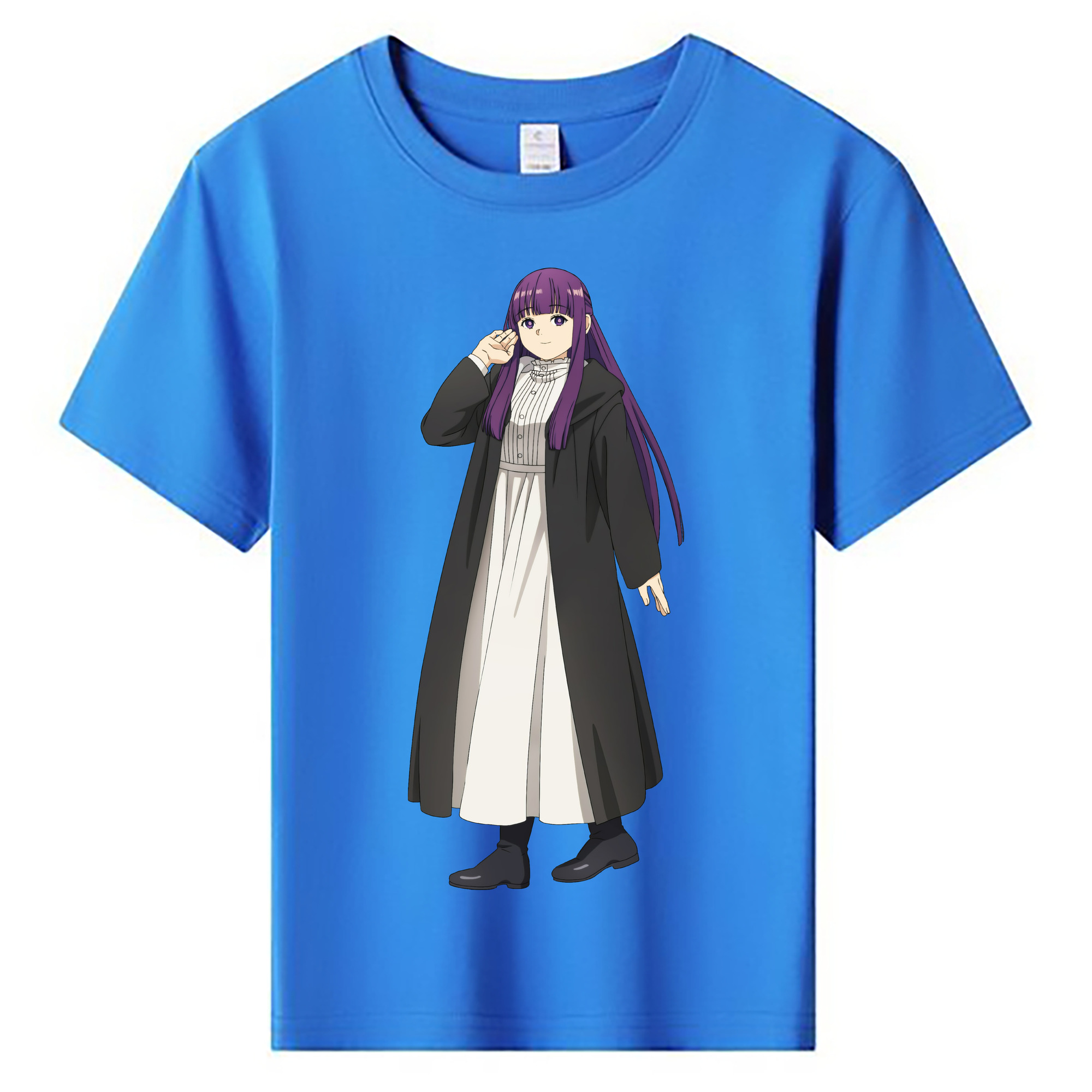 （画像用） 葬送のフリーレン Frieren 綿100％キッズTシャツ（フロントプリント）